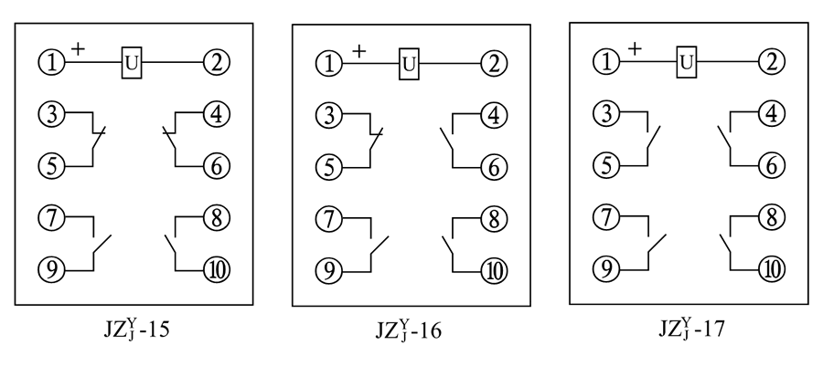 JZY-16、JZJ-16內部接線圖