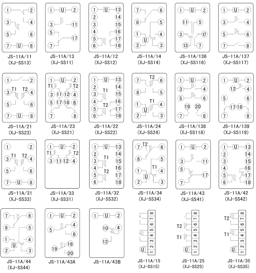 JS-11A/23內部接線圖