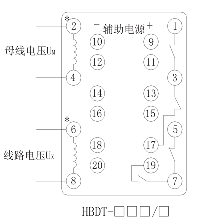 HBDT-14A/4內部接線圖